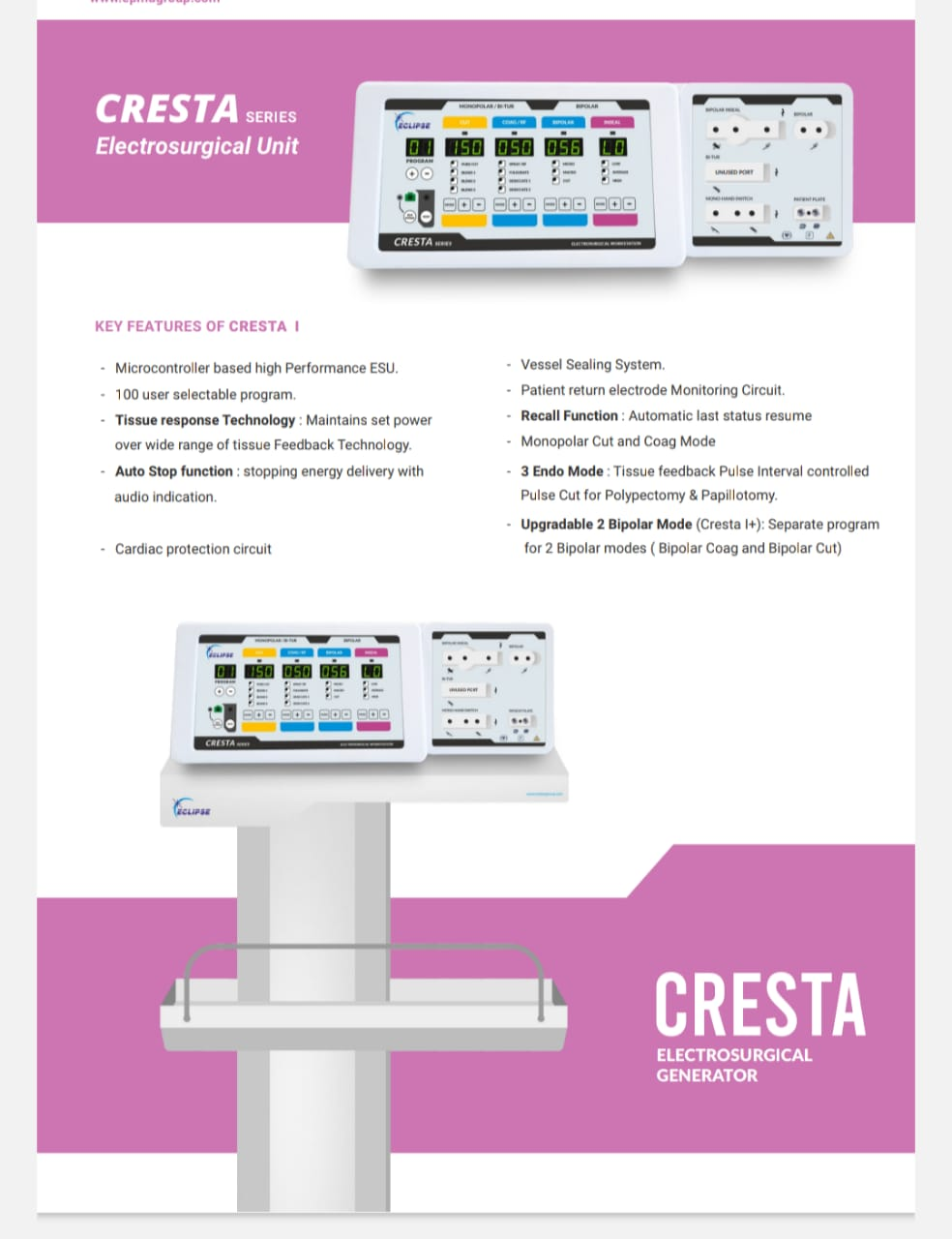 Eclipse Cresta I Vessel  Sealer Cautery
