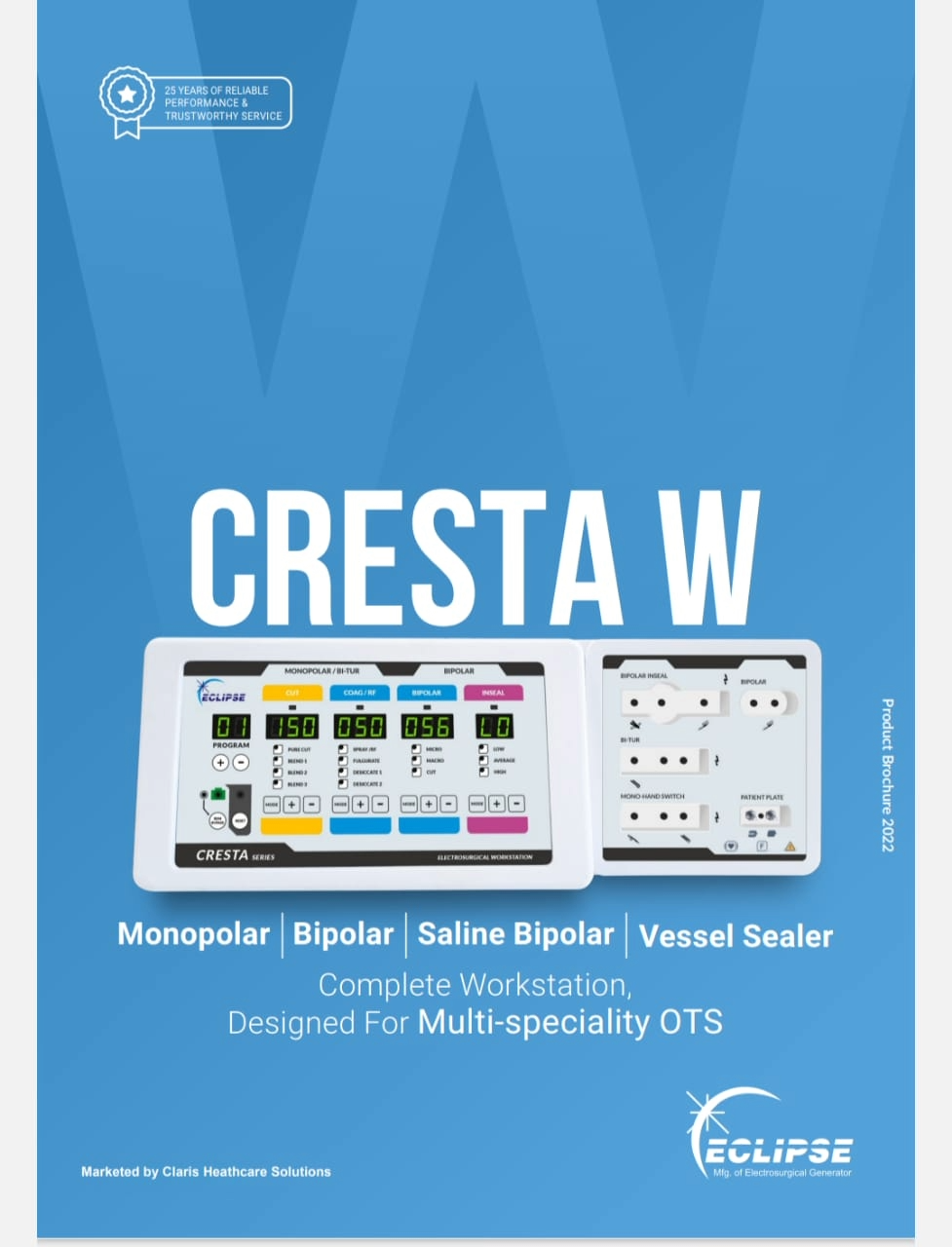 Eclipse Cresta W Saline Bipolar with Vessel Sealer cautery
