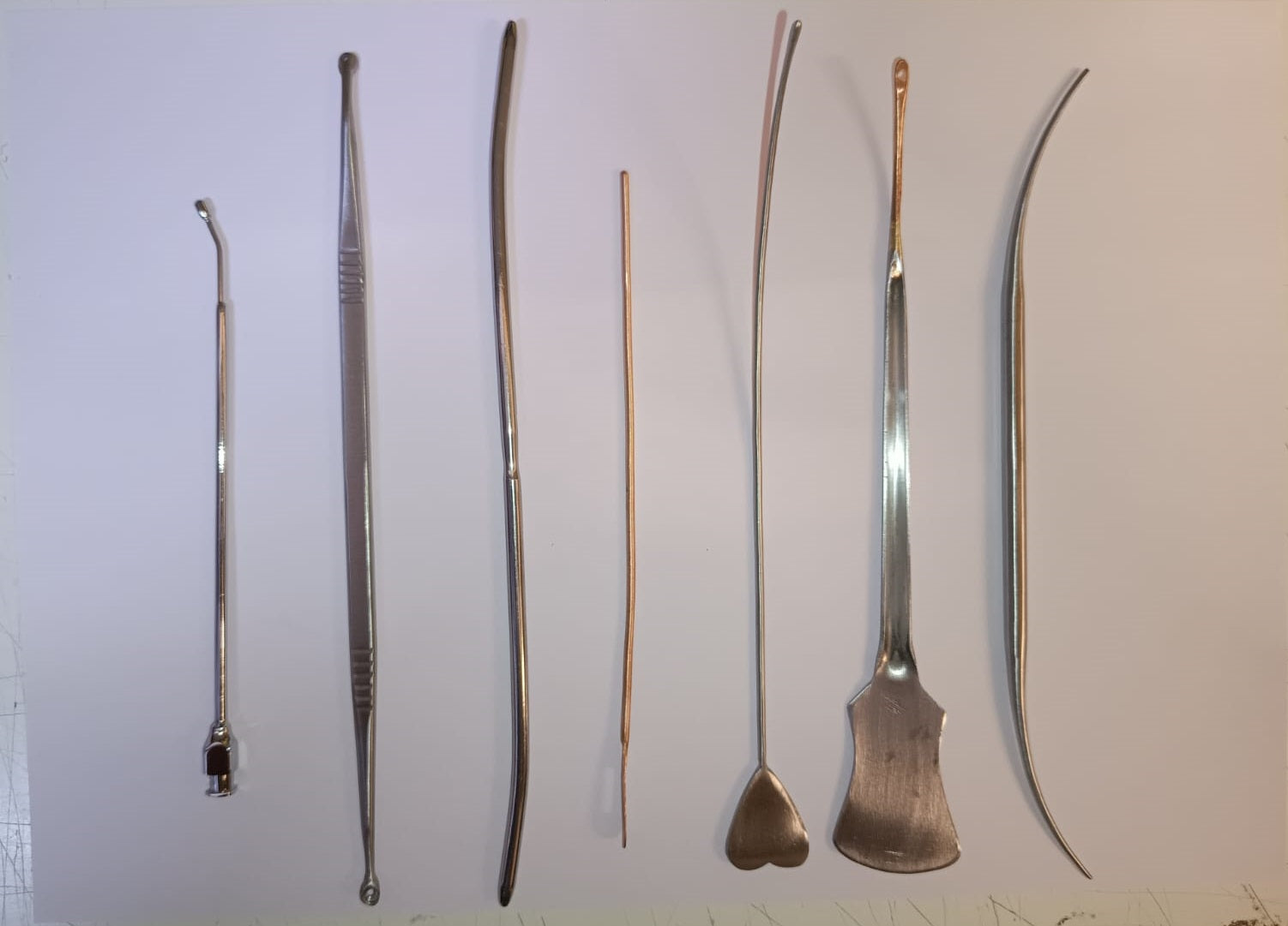 Stainless Steel Fistula Probes – Set of 7