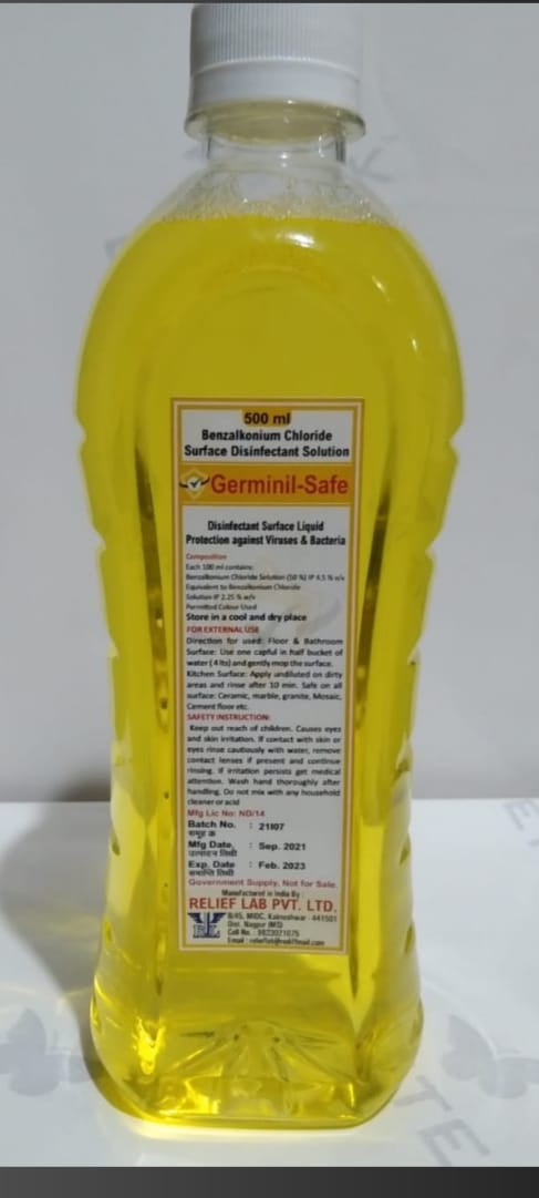 Germinil Safe (benzalkonium Chloride Solution) Floor Disinfectant
