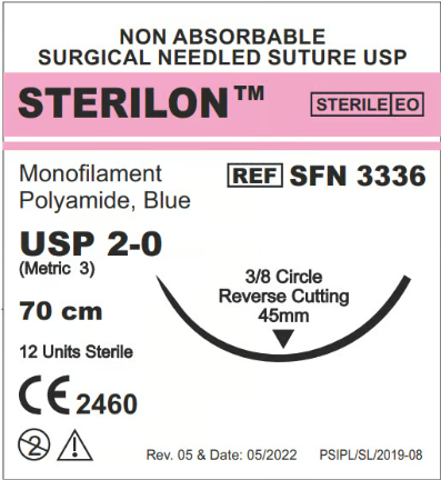 STERILON – Monofilament Polyamide Non Absorbable Suture
