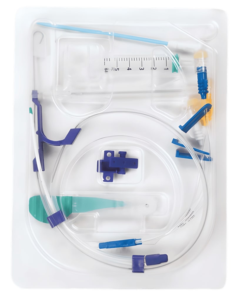7Fr 13cm Triple Lumen Central Venous Catheter Kit