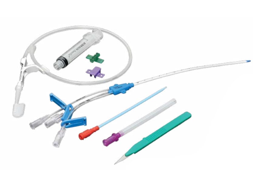8.5Fr 16cm Four Lumen Central Venous Catheter Kit