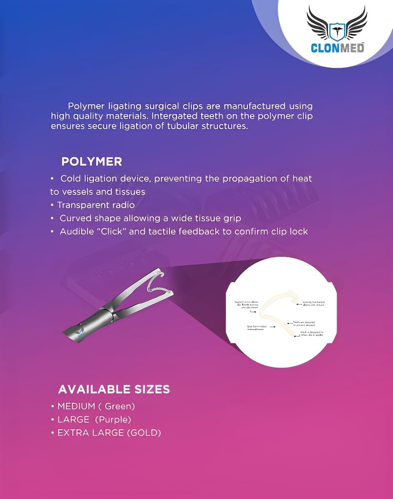CLONMED™ POLYMER LIGATING CLIPS