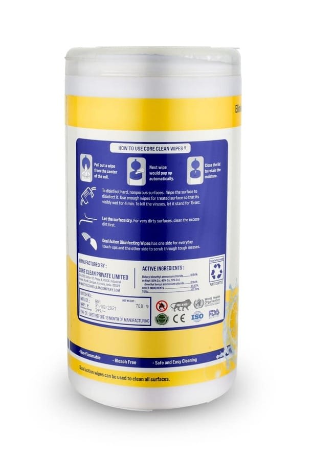 Core Clean Surface Wipes Lavender(100 Pulls)