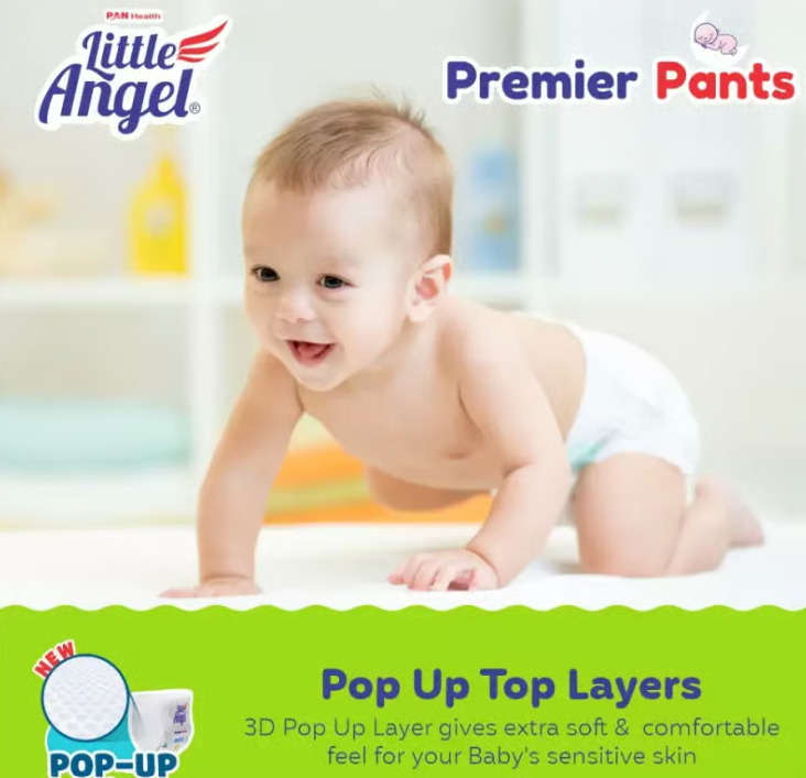 Little Angle Premier Baby Diaper Pants Pack of 3 (84 Pieces)