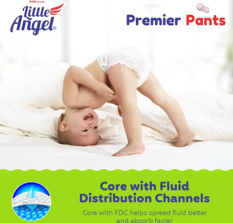 Little Angle Premier Baby Diaper Pants Pack of 3 (84 Pieces)