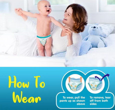 Cuddles - Super Pants Pant Style Diaper - Medium