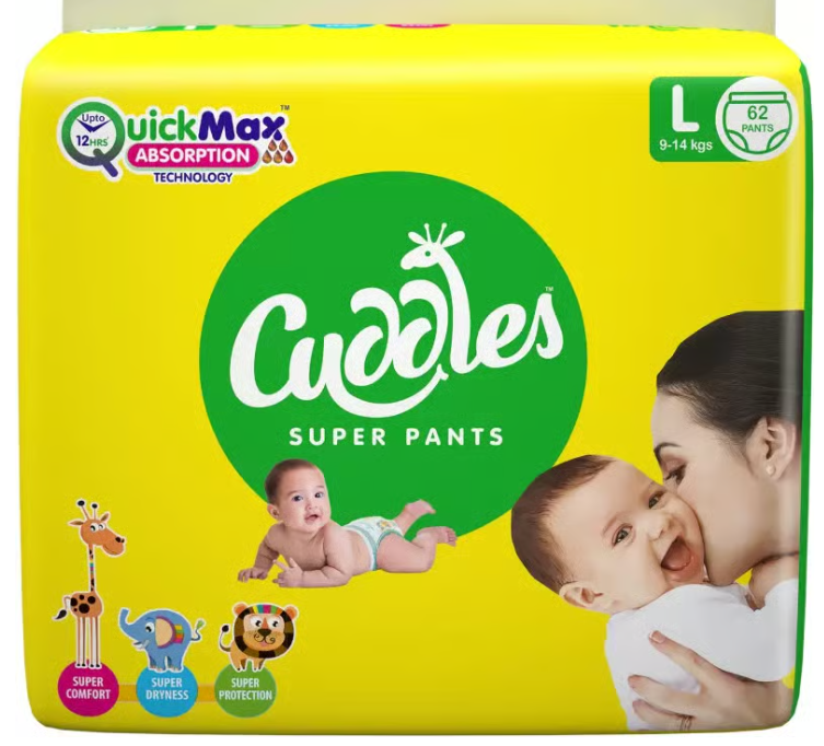 Cuddles - Super Pants Pant Style Diaper - Medium