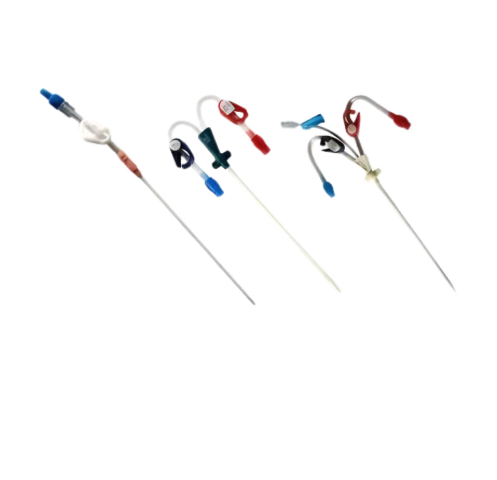 12Fr 16cm Double Lumen Hemodialysis Catheter Kit - Curved Extension